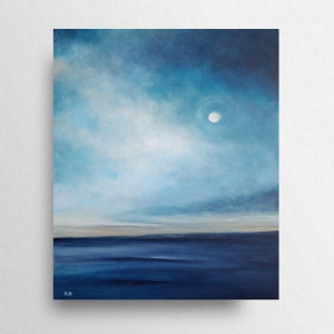 Pejzaż nocą -obraz akrylowy formatu 60/50 cm