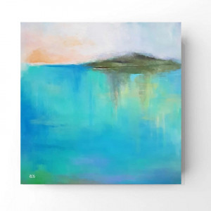 Pejzaż -obraz akrylowy 50/50 cm.