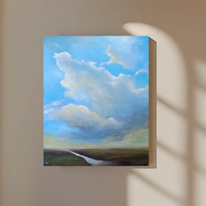 Pejzaż-obraz akrylowy 60/50 cm..
