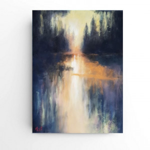 Pejzaż-rysunek   18x24 cm pastele...