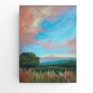 Pejzaż-rysunek   24/18 cm pastele...