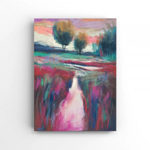 Pejzaż  -rysunek   24/18 cm pastele.