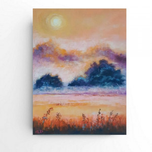 Pejzaż -rysunek   24/18 cm pastele suche