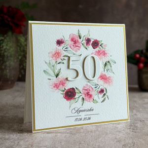 Personalizowana kartka na 50 urodziny, BH 21C