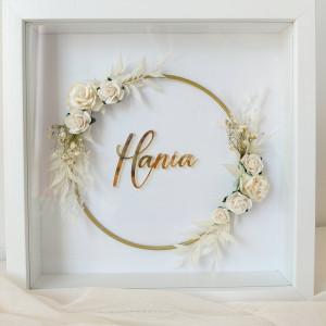 Personalizowana ramka 3d dekoracja do pokoju z imieniem dziecka