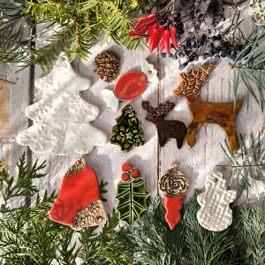 Piękne ozdoby świąteczne zestaw 10 szt.