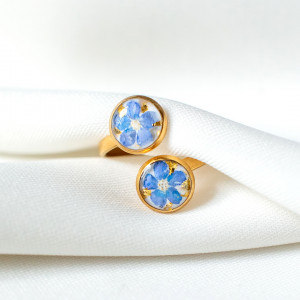 Pierścionek z niezapominajkami 011