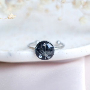 Pierścionek z rzęsek dmuchawca 03