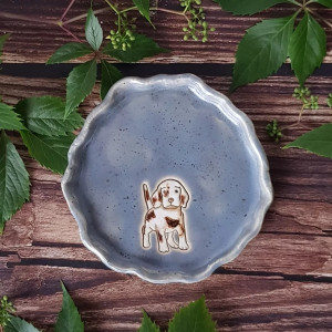PIES beagle, paterka ceramiczna