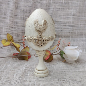 Pisanka dekoracyjna Rustykalny Kogut w stylu prowansalskim