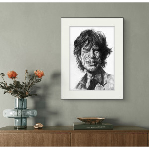 PLAKAT A3 - Mick Jagger  - SERIA "IKONY"