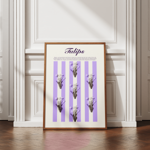 Plakat botaniczny tulipany Tulips