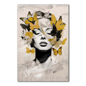 Plakat - Kobieta i motyle  8-2-0049