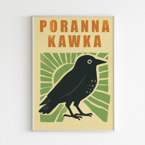 Plakat poranna kawka