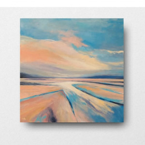 Plaża  - obraz akrylowy  60x60 cm.