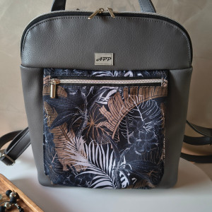 Plecak Iwi grafitowy w liście