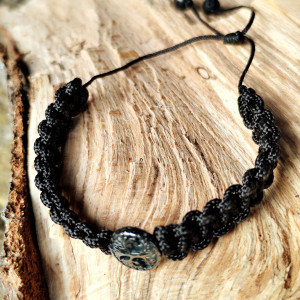 Pleciona regulowana bransoletka ze sznurka Drzewko Szczęścia