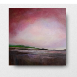 Początek wiosny- obraz akrylowy 60/60 cm.