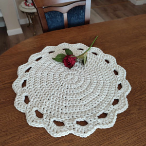 Podkładka szydełkowa ze sznurka  50cm