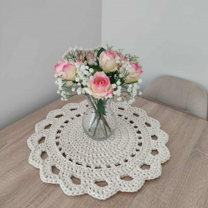 Podkładka szydełkowa ze sznurka bawełnianego 50cm