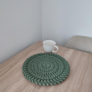 Podkładka ze sznurka bawełnianego okrągła 32cm
