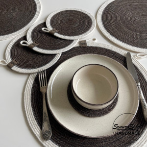 Podkładki ze sznurka 6 szt