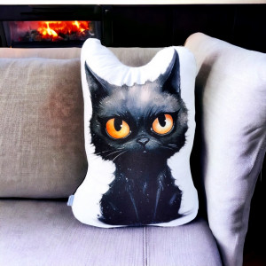 Poduszka kotek przytulanka kotek maskotka kot czarny kotek halloween