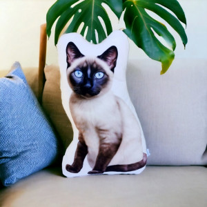 Poduszka kotek przytulanka maskotka kot syjamski