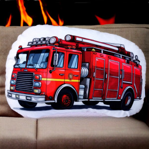 Poduszka straż pożarna przytulanka wóz strażacki maskotka straż