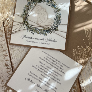 Podziękowanie dla księdza na komunię