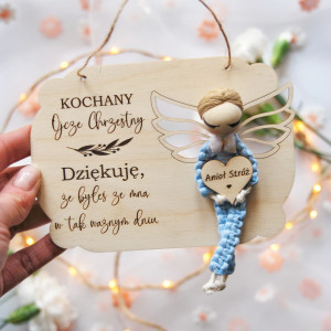 Podziękowanie dla Ojca Chrzestnego - chrzciny, komunia