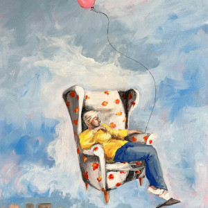 "Poranek" obraz akrylowy na płótnie 70x50cm