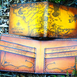 Portfel z mapą Śródziemia