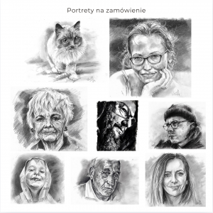 PORTRET NA ZAMÓWIENIE- RYSUNEK NA ZAMÓWIENIE - A4 - portret ze zdjęcia