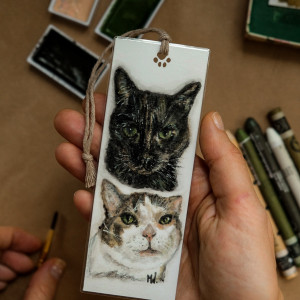 PortreTulki zakładkowe- Zamów najlepszy prezent dla miłośnika kotów