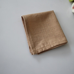 poszetka wypustka butonierka ciemny beż len z wiskozą