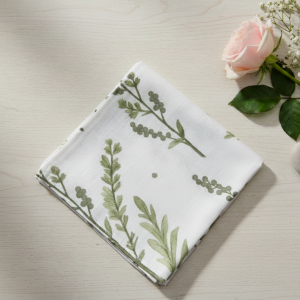 Poszetka wypustka butonierka gałązki na bieli