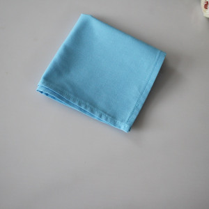 Poszetka wypustka butonierka niebieska bawełna