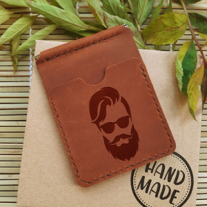 Prezent dla brodacza Portfel skórzany z klipsem