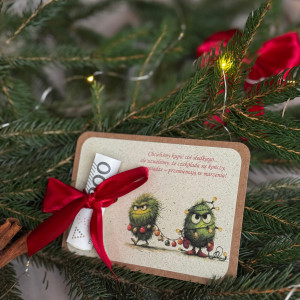 Prezent pdd choinkę na prezent pieniężny bon