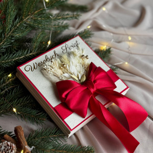 Prezent pod choinkę na pieniądze z torebką