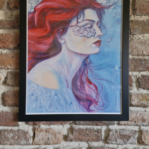 Print "Zamyślona" Art Ela Jankowska różne formaty