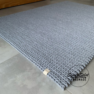Prostokątny dywan ze sznurka 85x100