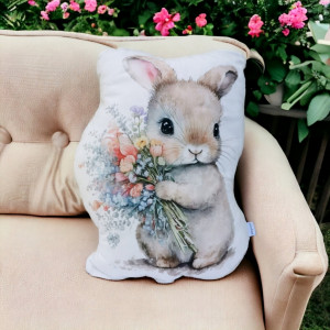 Przytulanka króliczek poduszka królik pluszak maskotka z królikiem