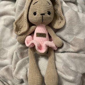 Przytulanka królik, pluszowa maskotka królik prezent dla dziewczynki