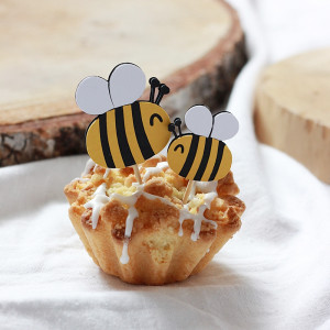Pszczoły. Piki do babeczek