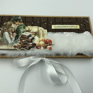 Pudełko na czekoladę, czekoladownik, wzór nr 2