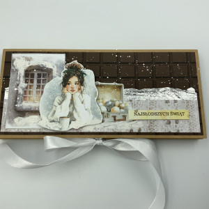 Pudełko na czekoladę, czekoladownik, wzór nr 3