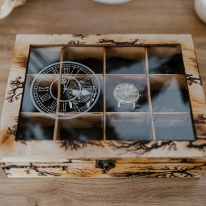 Pudełko na zegarki , Drewniane pudełko na zegarki