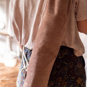 Pudroworóżowy pokrowiec na matę do jogi